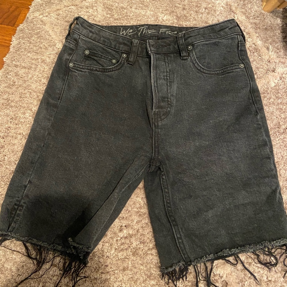 Free people fitted denim shorts
